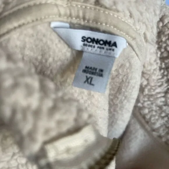 Sonoma High Pile Sweater Fleece Furry Fluffy - Picture 3 of 3